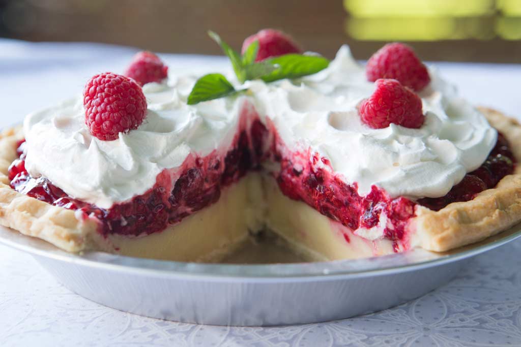 Raspberry Cream Pie